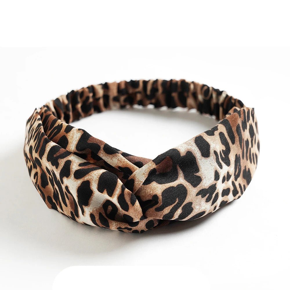bandeau cheveux boheme leopard