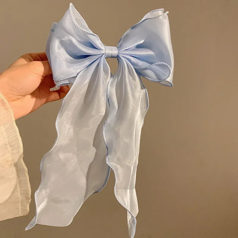 barrette cheveux bleue ciel