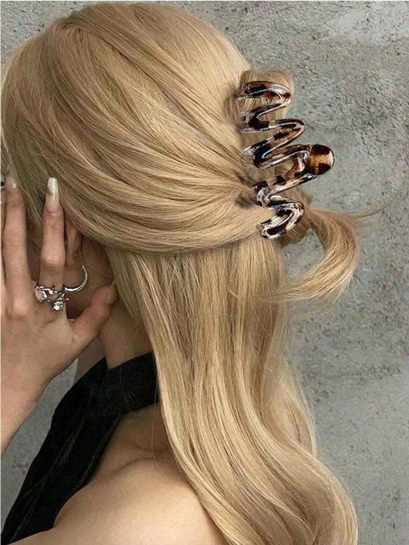 coiffure avec pince cheveux