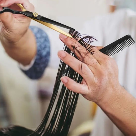 demonstration ciseaux de coiffure precision gold