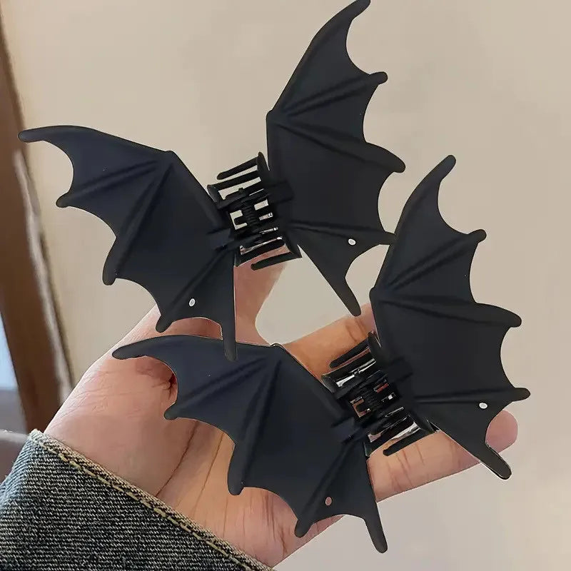 deux pinces cheveux chauve souris