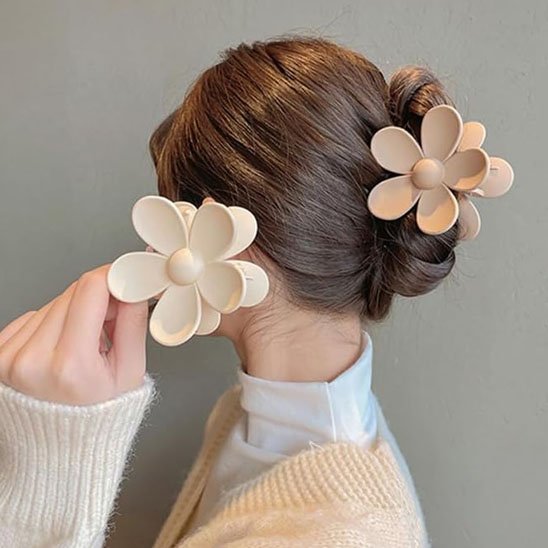 differentes couleurs pince cheveux fleur