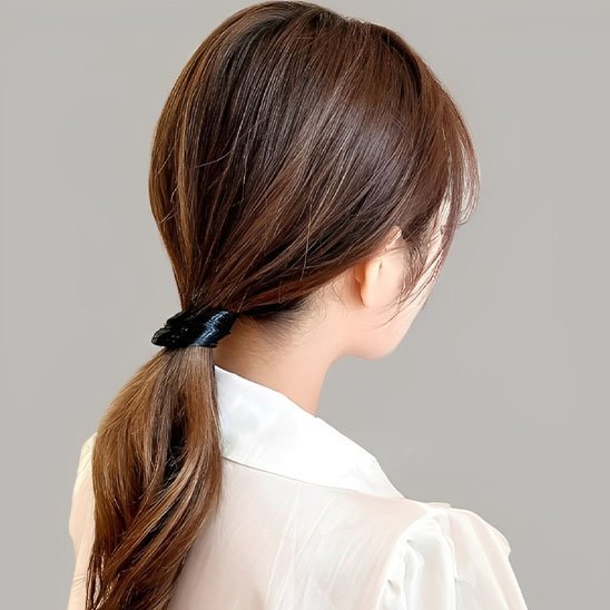 elastique cheveux premium brun
