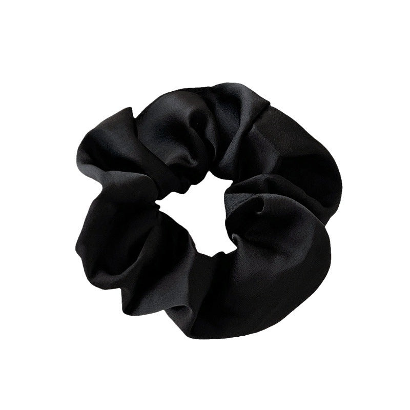 elastique cheveux satin noir
