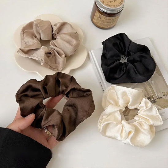 image elastique cheveux satin