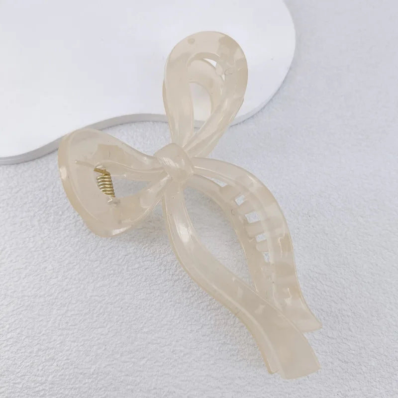 pince cheveux noeuds blanc