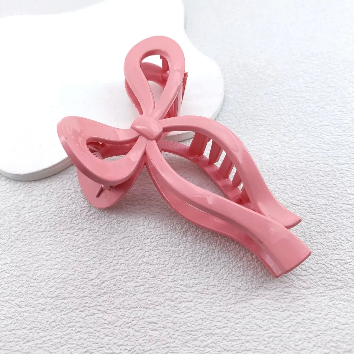 pince cheveux noeuds rose barbie