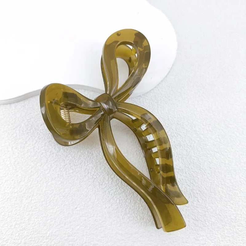 pince cheveux noeuds vert kaki