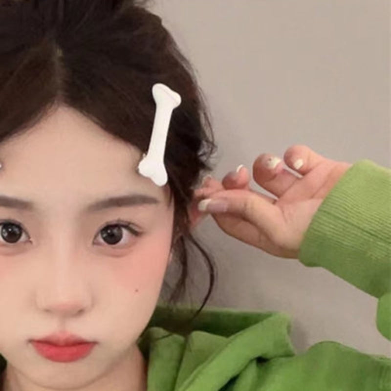 pince cheveux os sur fillette