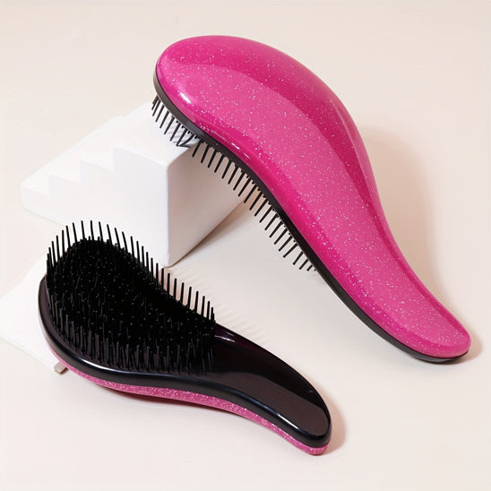 presentation face et dos brosse cheveux demelante