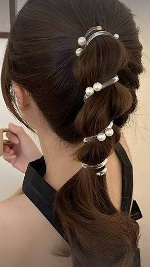 presentation sur cheveux elastique cheveux spirale