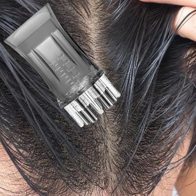 Applicateur d'Huile pour Cheveux - HairFlow™ - Gris - Coiffure et Style