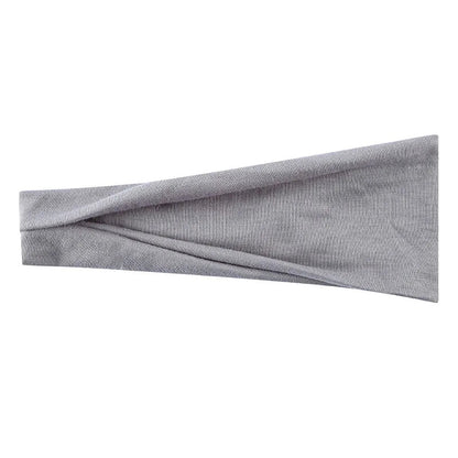 bandeau cheveux sport gris