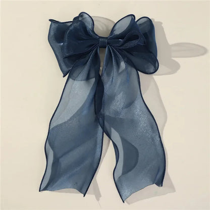 barrette cheveux bleu marine