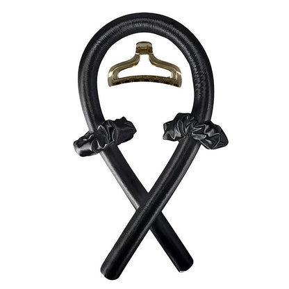 boucle sans chaleur noir plus pince