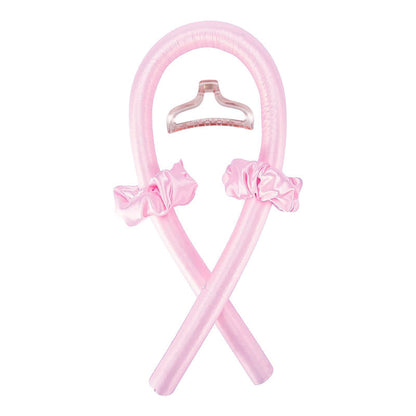 boucle sans chaleur rose pince