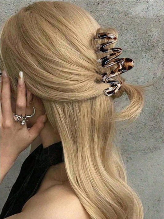 coiffure avec pince cheveux