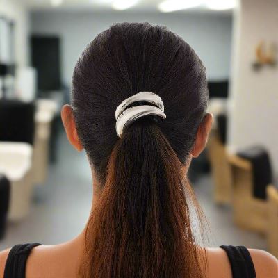 Élastique à cheveux - HairBands™ - Argent Dégradé - Coiffure et Style