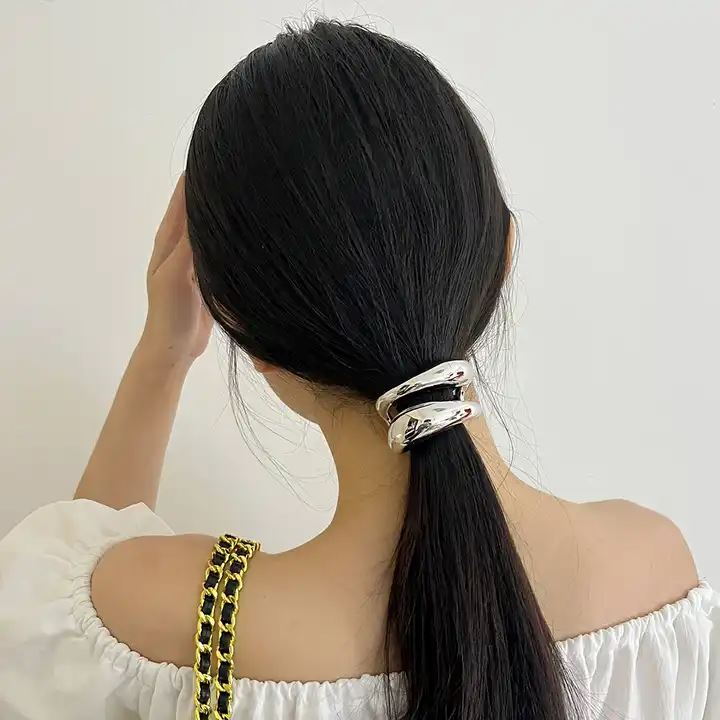 Élastique à cheveux - HairBands™ - Argent Dégradé - Coiffure et Style