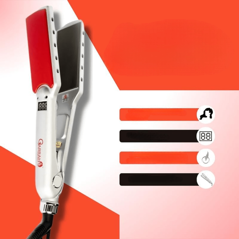 Lisseur Cheveux - HairStraightenerCurler™ - Argent Large - Coiffure et Style