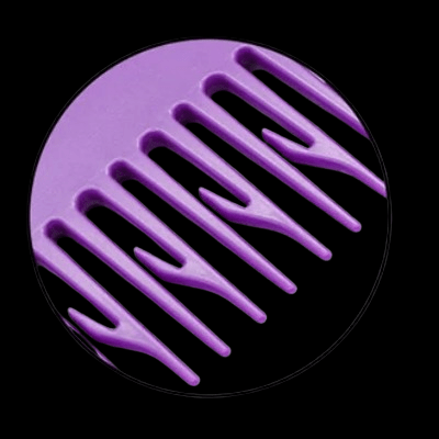 Peigne à Cheveux - ProHairComb™ - Mauve - Coiffure et Style