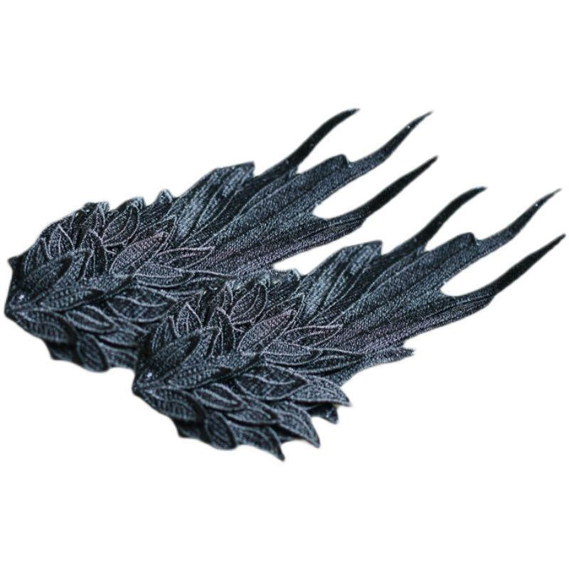 pince cheveux corbeau noir
