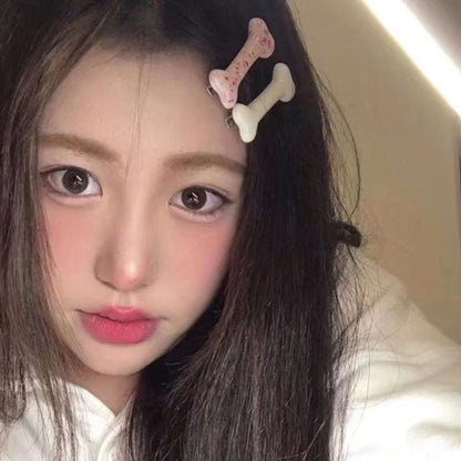 Pince cheveux en forme d'os | Halloween Terrifiante - Coiffure et Style