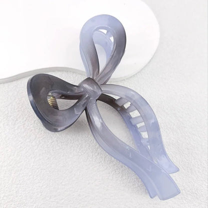 pince cheveux noeuds gris bleu
