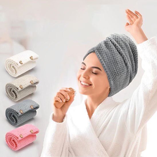 Serviette Microfibre Cheveux Ultra - Absorbante | RapidDry - Coiffure et Style
